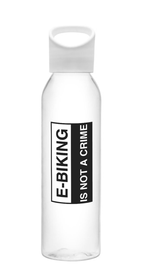 E-Biking Is Not A Crime - 22 oz Tritan Water Bottle (BPA FREE)