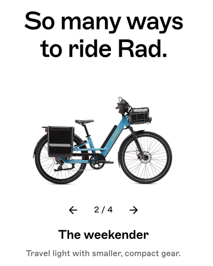 Radster™ Road Electric Commuter Bike (REGULAR SIZE: 4'11"x5'8")